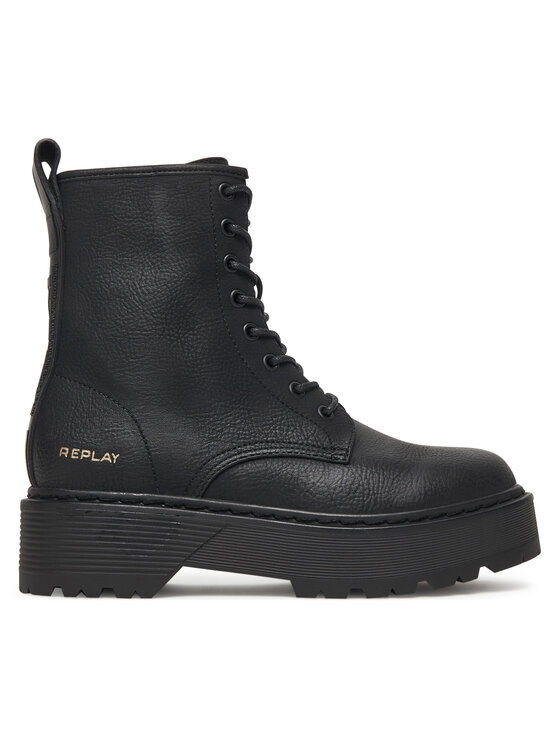 REPLAY Туристически oбувки Luisa GWL63 .000.C0086S Черен цвят на ниска цена