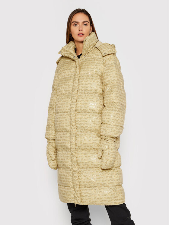 ROTATE Зимно яке Tina RT788 Бежов Relaxed Fit цвят на ниска цена