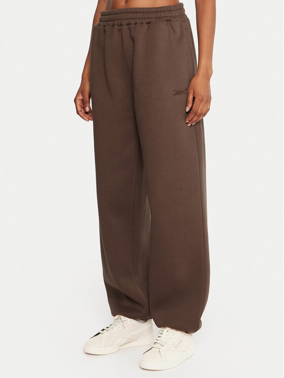 Reebok Долнище анцуг Reebok X Ewa Chodakowska RK25304CCW Кафяв Regular Fit цвят на ниска цена