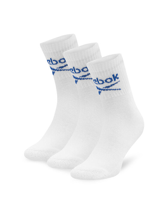Reebok Дълги чорапи R0255-SS24 (3-pack) Бял цвят на ниска цена