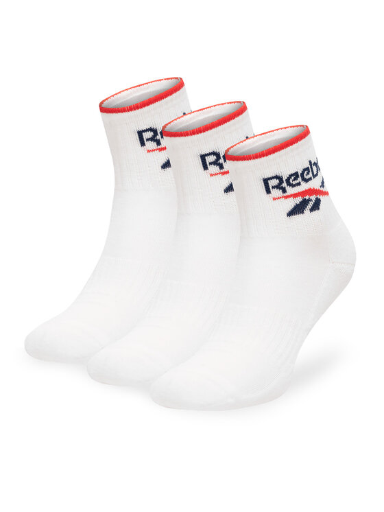 Reebok Дълги чорапи R0362-SS24 (3-pack) Бял цвят на ниска цена
