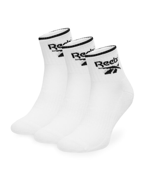Reebok Дълги чорапи R0362-SS24 (3-pack) Бял цвят на ниска цена