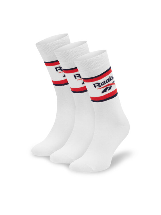 Reebok Дълги чорапи R0369-SS24 (3-pack) Бял цвят на ниска цена