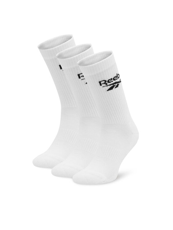 Reebok Дълги чорапи R0452-SS24 (3-pack) Бял цвят на ниска цена