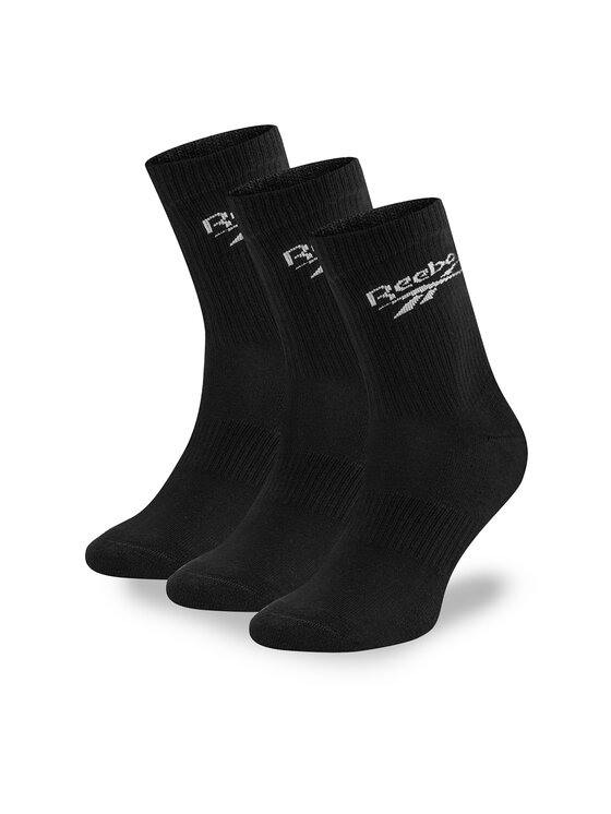 Reebok Дълги чорапи R0452-SS24 (3-pack) Черен цвят на ниска цена