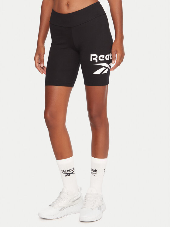 Reebok Къс клин RK25161CCW Черен Slim Fit цвят на ниска цена