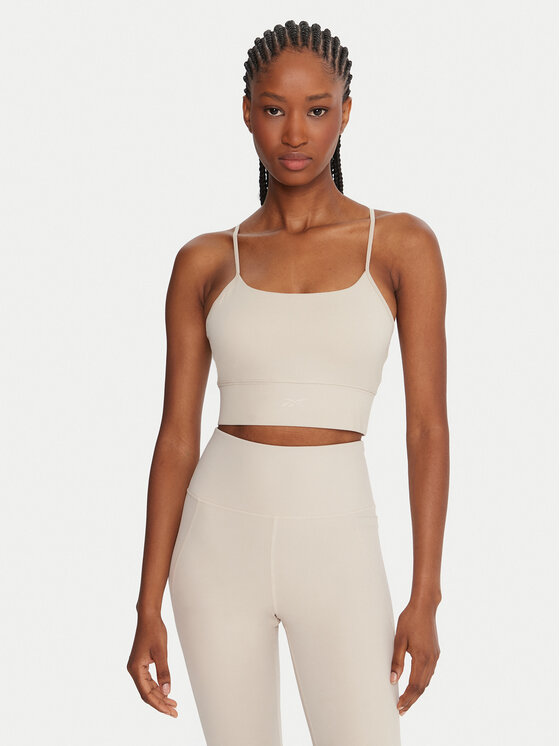 Reebok Спортен сутиен Reebok X Ewa Chodakowska RK25310CCW Бежов цвят на ниска цена
