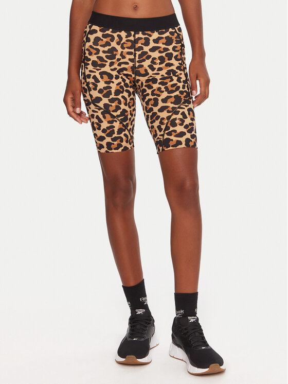 Reebok Спортни шорти Erica RK25159CCW Бежов Slim Fit цвят на ниска цена