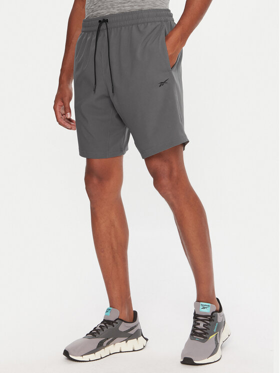 Reebok Спортни шорти RK25181CCM Сив Regular Fit цвят на ниска цена