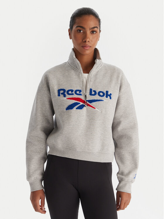 Reebok Суитшърт Jazz RK25170CCW Сив Regular Fit цвят на ниска цена