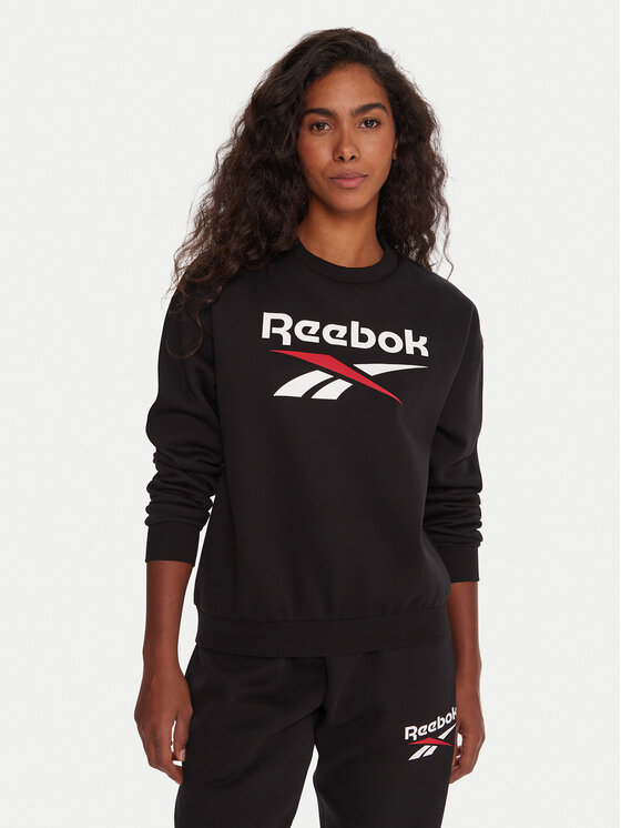Reebok Суитшърт RK25169CCW Черен Regular Fit цвят на ниска цена