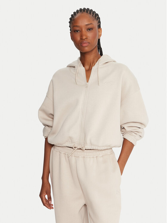 Reebok Суитшърт Reebok X Ewa Chodakowska RK25307CCW Бежов Relaxed Fit цвят на ниска цена