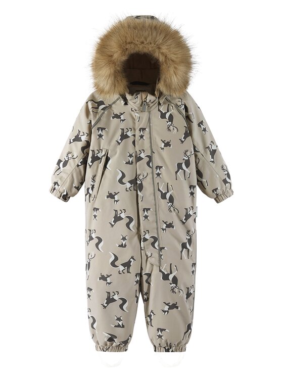 Reima Зимен детски гащеризон Lappi 5100129C Бежов Regular Fit цвят на ниска цена