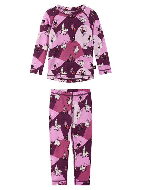 Reima Комплект термобельо Moomin Trivsam 5200021B Розов цвят на ниска цена