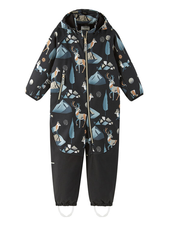 Reima Софтшел гащеризон Mjosa 5100006D Черен Regular Fit цвят на ниска цена