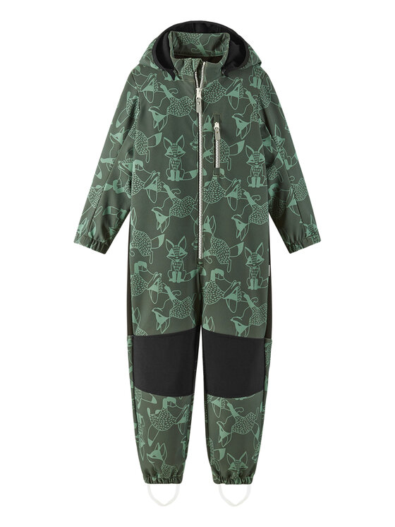 Reima Софтшел гащеризон Nurmes 5100007C Зелен Regular Fit цвят на ниска цена