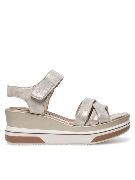 Remonte Сандали D1P51-90 Златист цвят на ниска цена