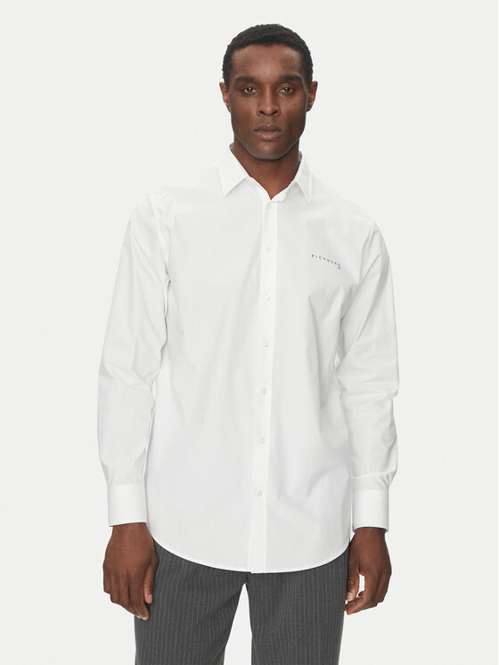Richmond X Риза UMP25340CA Бял Regular Fit цвят на ниска цена