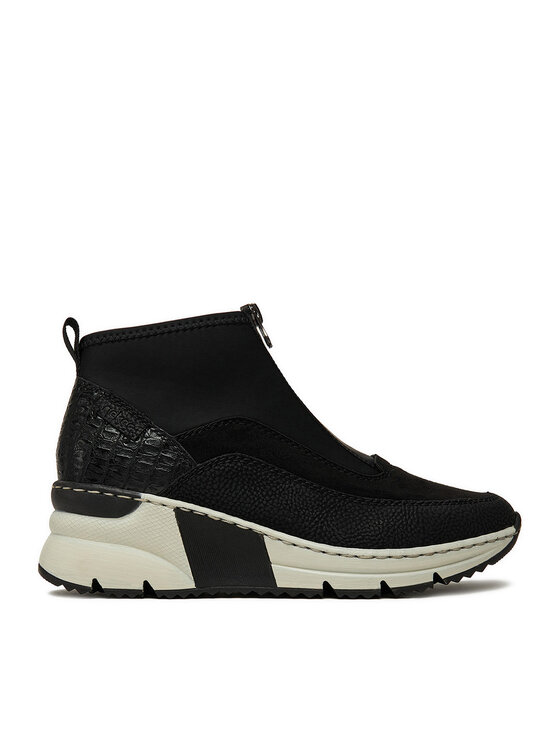 Rieker Боти N6352-00 Черен цвят на ниска цена