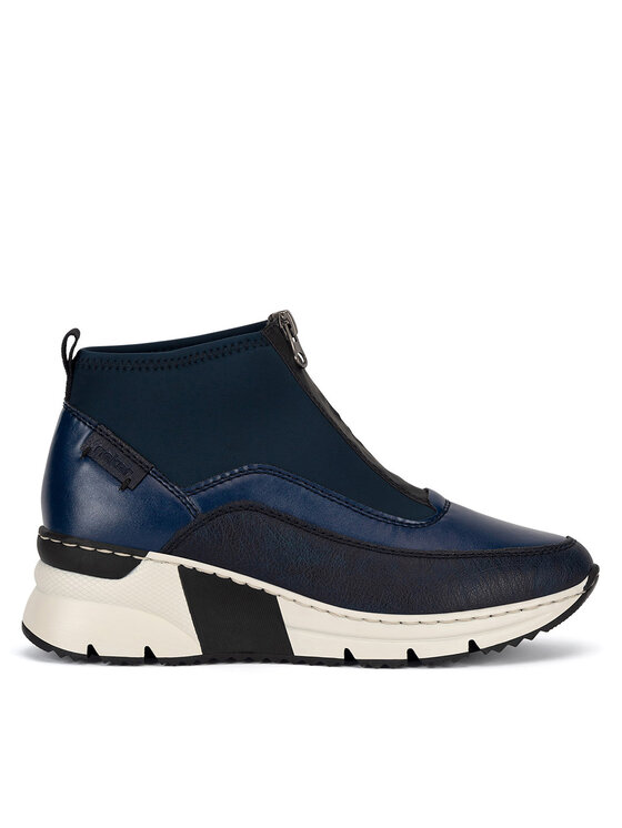 Rieker Боти N6352-14 Син цвят на ниска цена