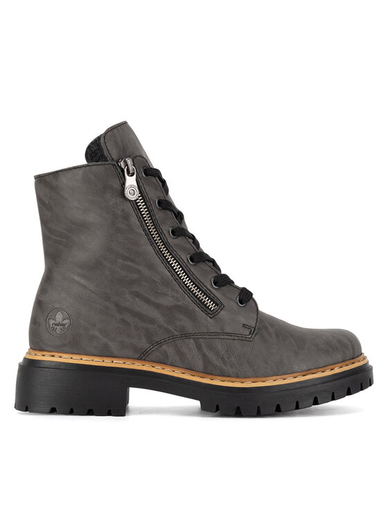 Rieker Зимни обувки 72611-45 Сив цвят на ниска цена