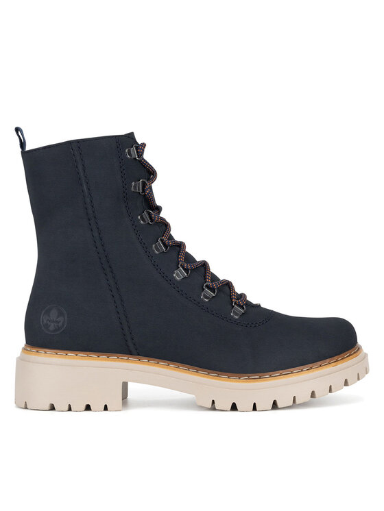 Rieker Зимни обувки 72643-14 Син цвят на ниска цена