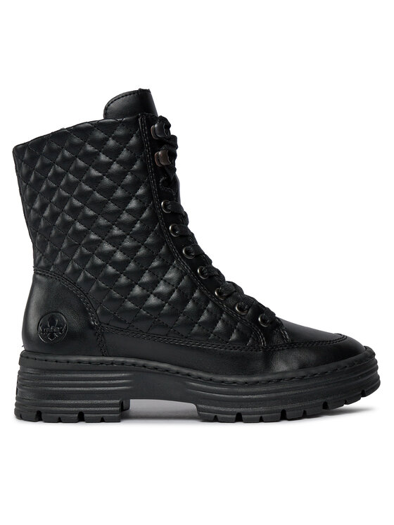 Rieker Зимни обувки X8501-00 Черен цвят на ниска цена