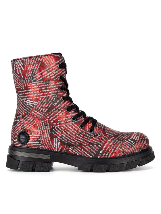 Rieker Зимни обувки Z9120-35 Червен цвят на ниска цена