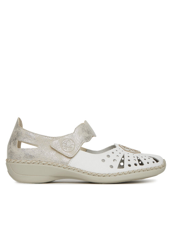 Rieker Обувки 41368-80 Бял цвят на ниска цена