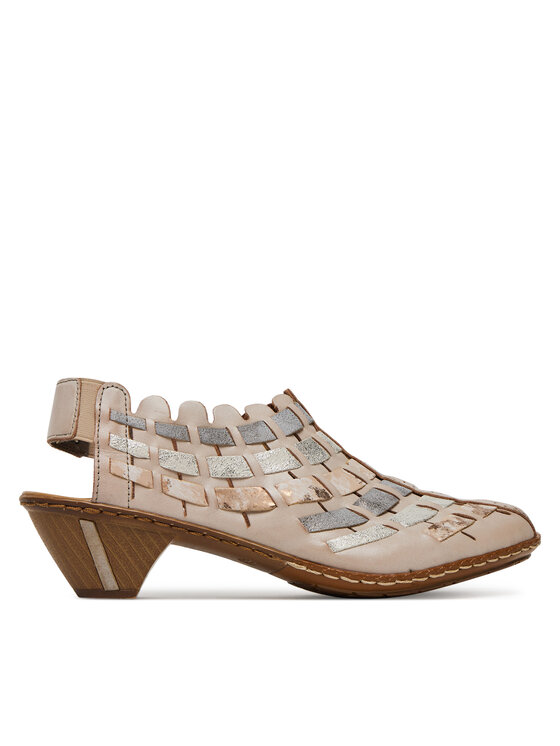 Rieker Обувки 46778-64 Бежов цвят на ниска цена