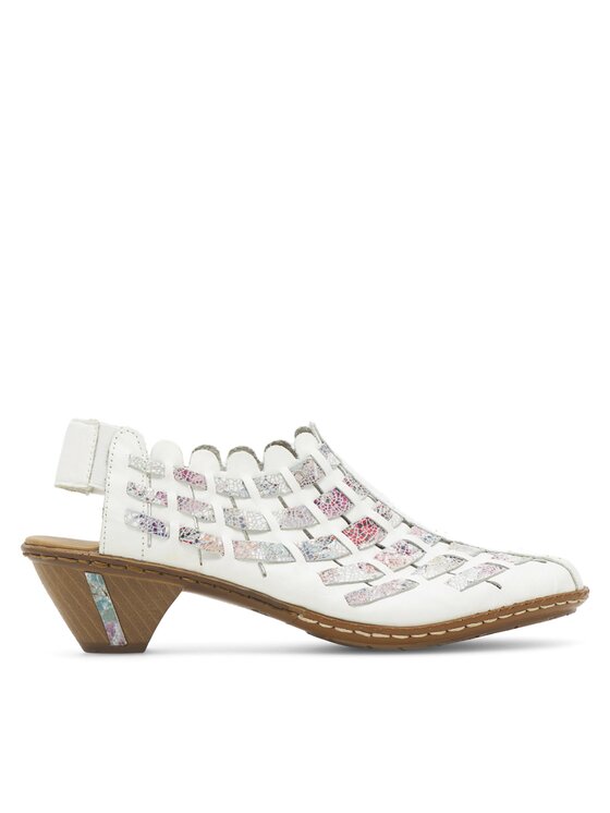 Rieker Обувки 46778-80 Бял цвят на ниска цена