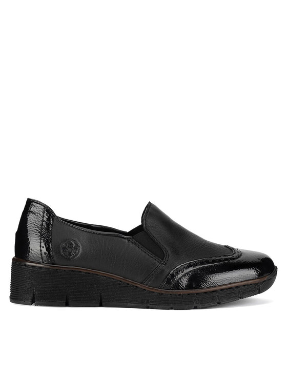 Rieker Обувки 53776-00 Черен цвят на ниска цена