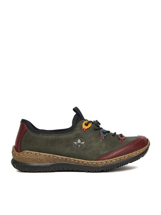 Rieker Обувки N3271-54 Зелен цвят на ниска цена