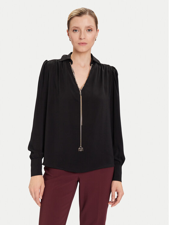 Rinascimento Блуза CFC0125721003 Черен Regular Fit цвят на ниска цена