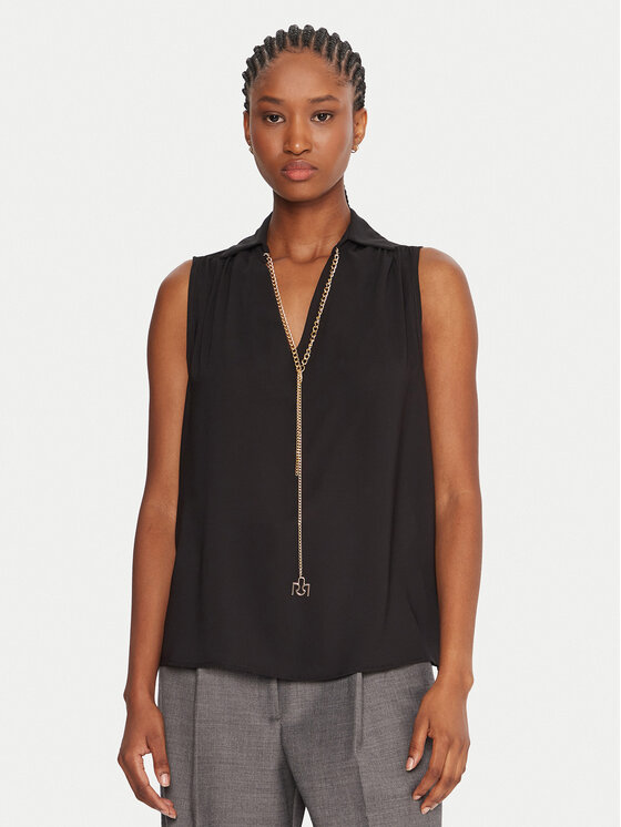 Rinascimento Блуза CFC0125726003 Черен Regular Fit цвят на ниска цена