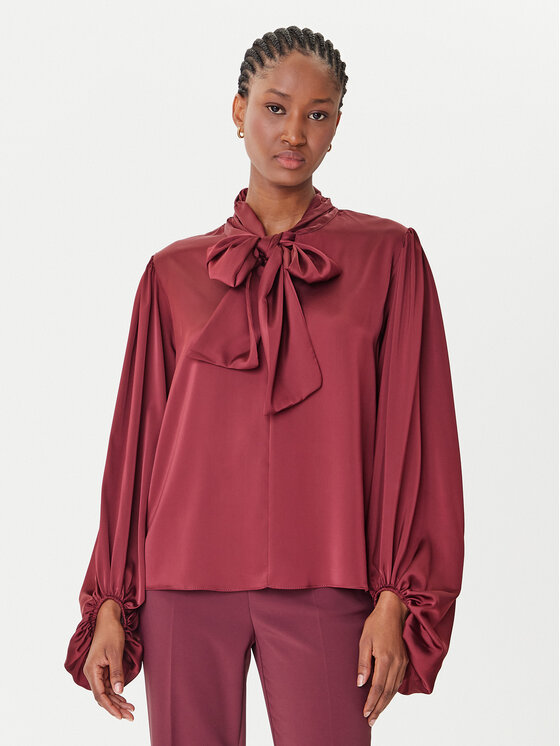 Rinascimento Блуза CFC0126202003 Бордо Loose Fit цвят на ниска цена