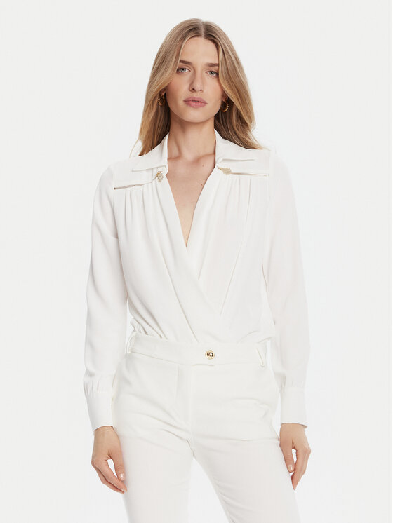 Rinascimento Боди CFC0126182003 Бял Regular Fit цвят на ниска цена