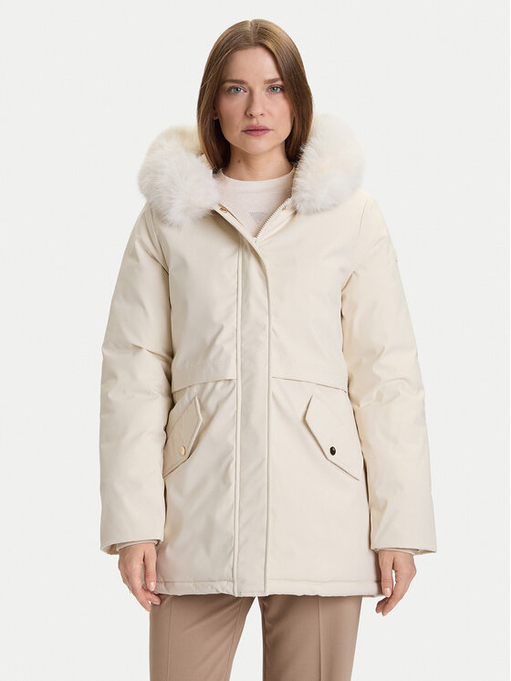 Rinascimento Зимно яке CFC0122158003 Екрю Regular Fit цвят на ниска цена