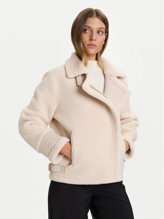 Rinascimento Кожух CFC0122207003 Екрю Regular Fit цвят на ниска цена