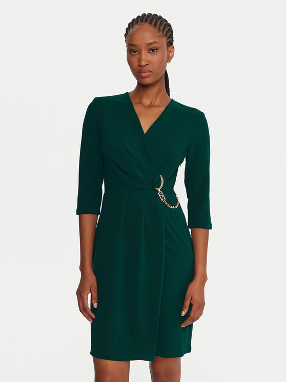 Rinascimento Коктейлна рокля CFC0020071002 Зелен Regular Fit цвят на ниска цена