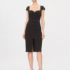 Rinascimento Коктейлна рокля CFC0116209003 Черен Slim Fit цвят на ниска цена
