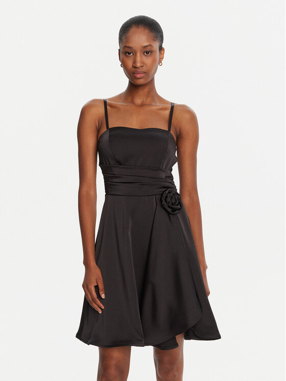 Rinascimento Коктейлна рокля CFC0125219003 Черен Slim Fit цвят на ниска цена