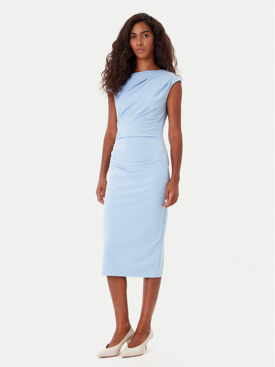 Rinascimento Коктейлна рокля CFC0125334003 Светлосиньо Slim Fit цвят на ниска цена