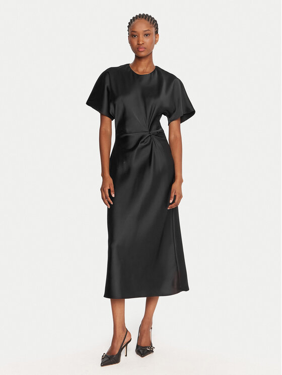 Rinascimento Коктейлна рокля CFC0125718003 Черен Regular Fit цвят на ниска цена