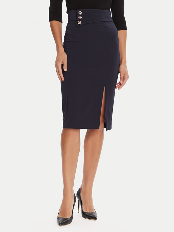 Rinascimento Пола тип молив CFC0126167003 Тъмносин Slim Fit цвят на ниска цена