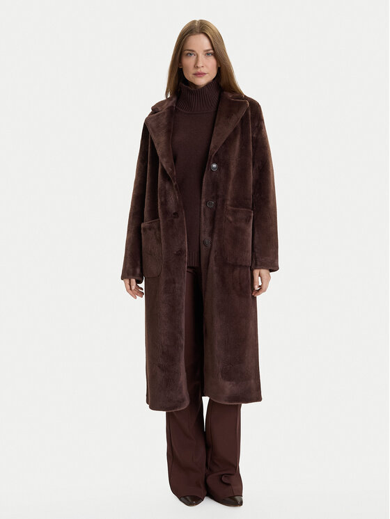 Rinascimento Преходно палто CFC0122205003 Кафяв Regular Fit цвят на ниска цена