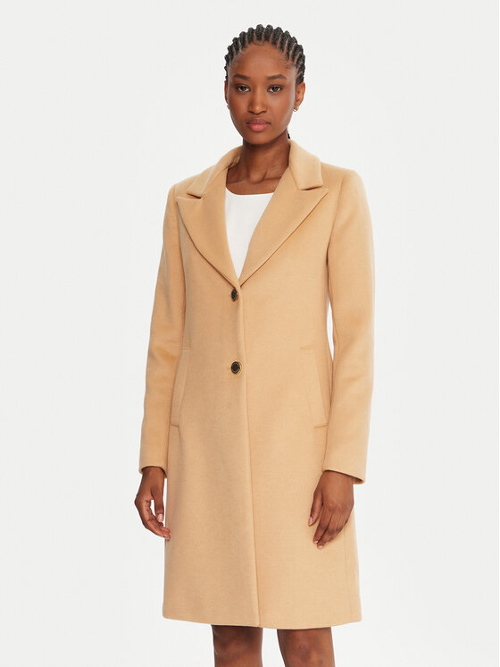 Rinascimento Преходно палто CFC0126117003 Бежов Regular Fit цвят на ниска цена