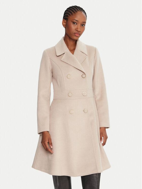 Rinascimento Преходно палто CFC0126213003 Бежов Regular Fit цвят на ниска цена