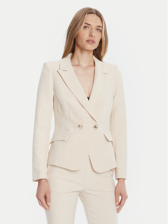 Rinascimento Сако CFC0126221003 Бежов Slim Fit цвят на ниска цена