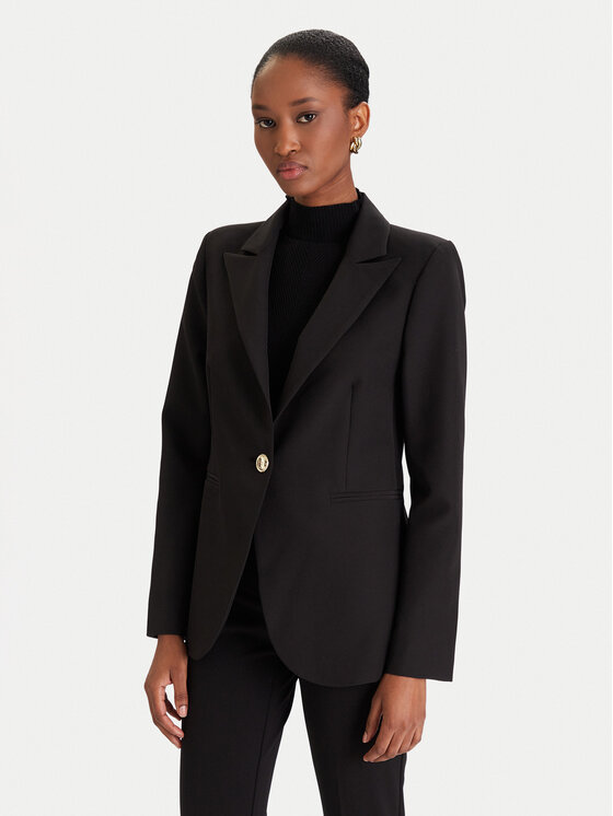 Rinascimento Сако CFC0126224003 Черен Regular Fit цвят на ниска цена